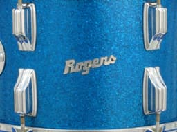 Rogers Holiday Model 8 x 12 Sparkling Blue Pearl Wood Tom Tom Serial #85336 Rogers Holiday Model 8 x 12 Sparkling Blue Pearl Wood Tom Tom Serial #85336