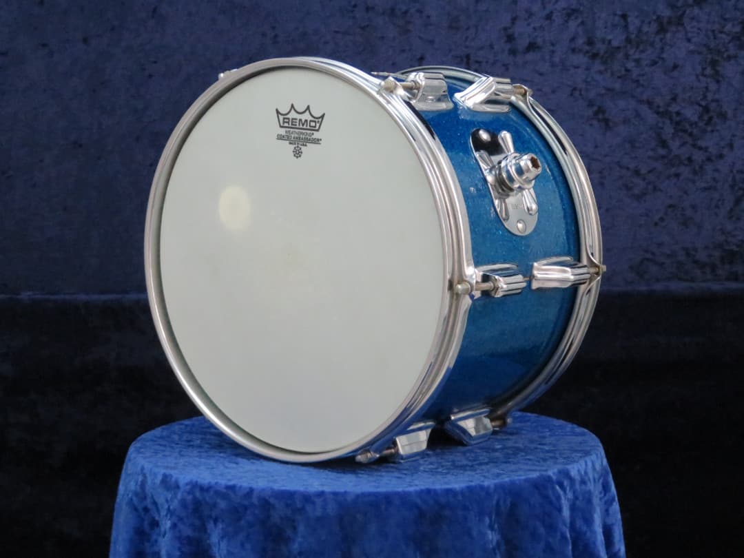 Rogers Holiday Model 8 x 12 Sparkling Blue Pearl Wood Tom Tom Serial #85336