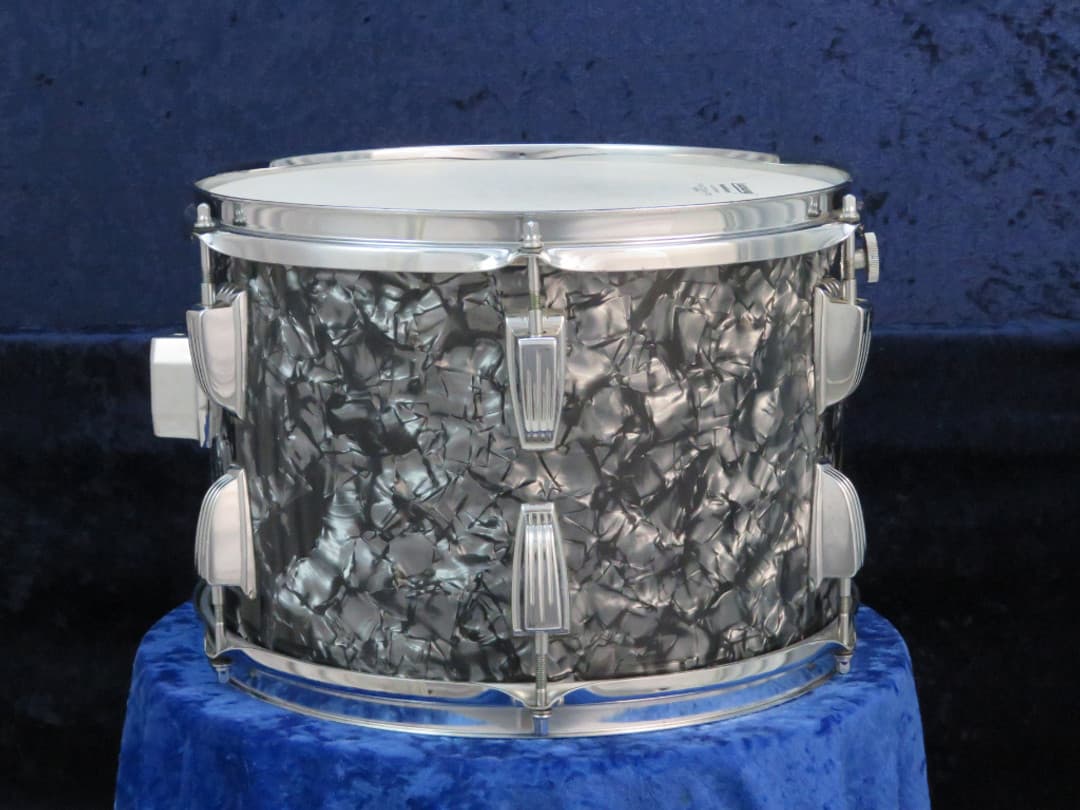 Ludwig 9 x 13 Black Diamond Pearl Wood Tom Tom Serial #1858411