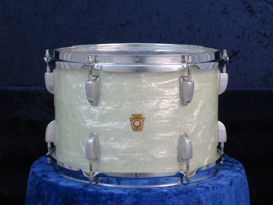 Ludwig 8 x 12 White Marine Pearl Wood Tom Tom Serial #219334 Ludwig 8 x 12 White Marine Pearl Wood Tom Tom Serial #219334