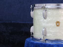 Ludwig 8 x 12 White Marine Pearl Wood Tom Tom Serial #219334 Ludwig 8 x 12 White Marine Pearl Wood Tom Tom Serial #219334