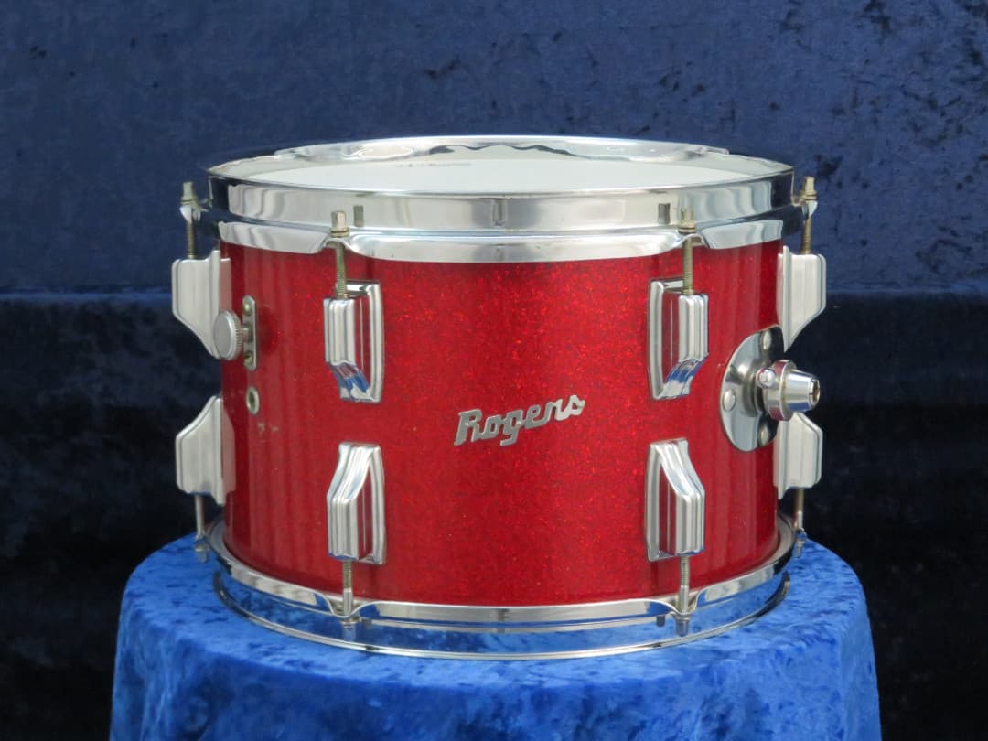 Rogers Holiday Model 8 x 12 Sparkling Red Pearl Wood Tom Tom Serial #6090 Rogers Holiday Model 8 x 12 Sparkling Red Pearl Wood Tom Tom Serial #6090