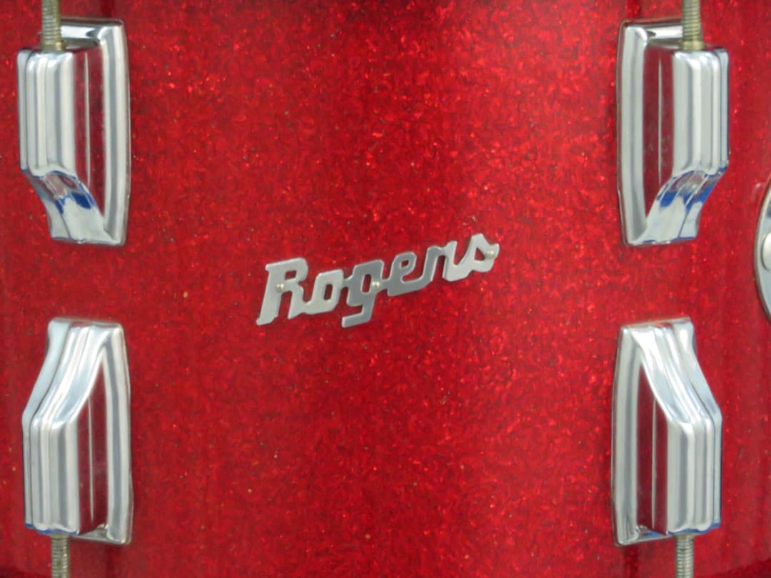 Rogers Holiday Model 8 x 12 Sparkling Red Pearl Wood Tom Tom Serial #6090