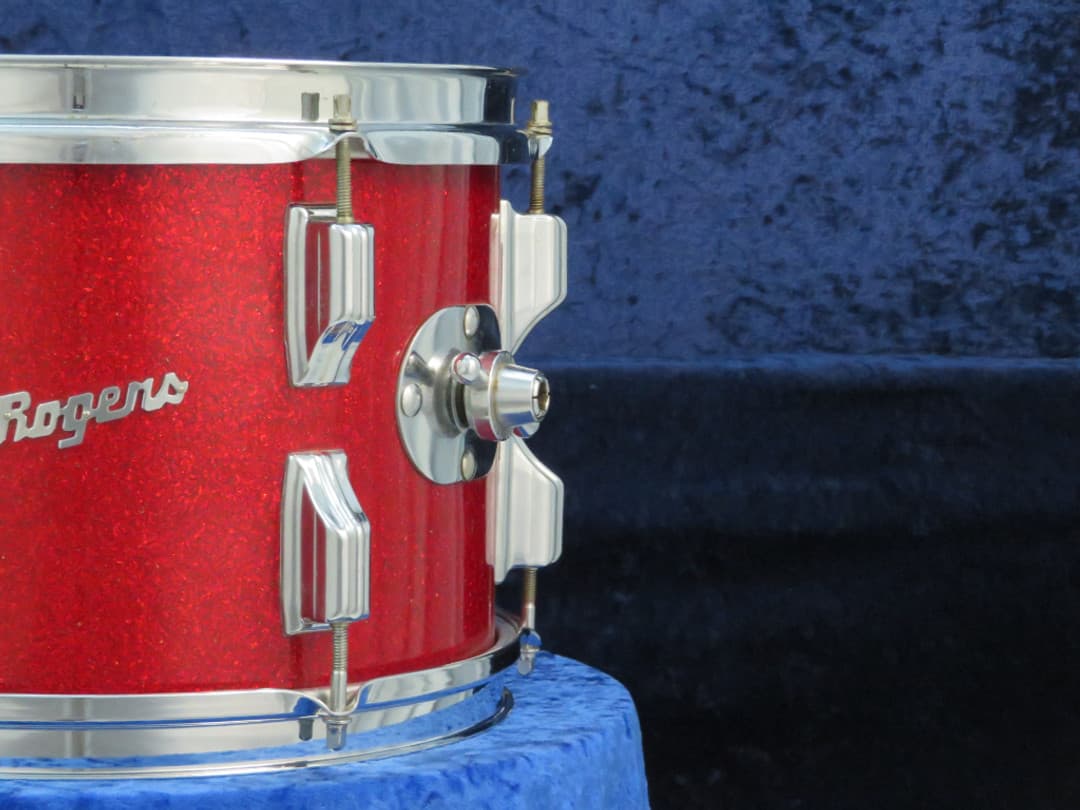 Rogers Holiday Model 8 x 12 Sparkling Red Pearl Wood Tom Tom Serial #6090
