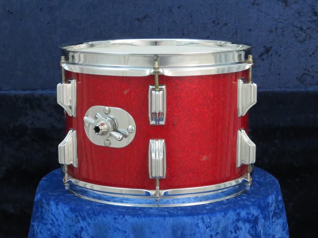 Rogers Holiday Model 8 x 12 Sparkling Red Pearl Wood Tom Tom Serial #6090