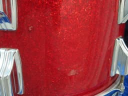 Rogers Holiday Model 8 x 12 Sparkling Red Pearl Wood Tom Tom Serial #6090 Rogers Holiday Model 8 x 12 Sparkling Red Pearl Wood Tom Tom Serial #6090