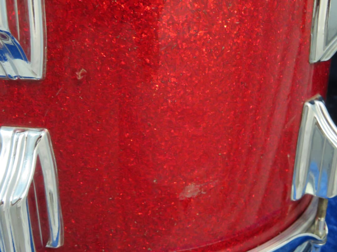 Rogers Holiday Model 8 x 12 Sparkling Red Pearl Wood Tom Tom Serial #6090