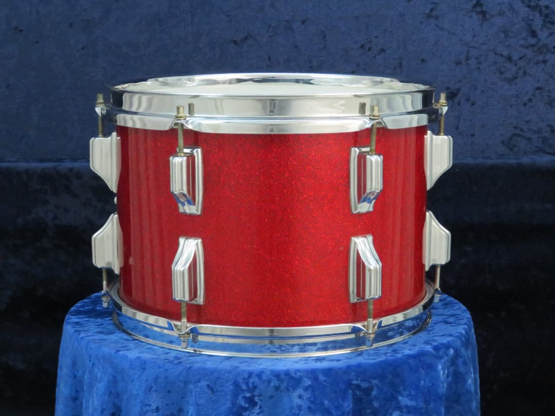 Rogers Holiday Model 8 x 12 Sparkling Red Pearl Wood Tom Tom Serial #6090