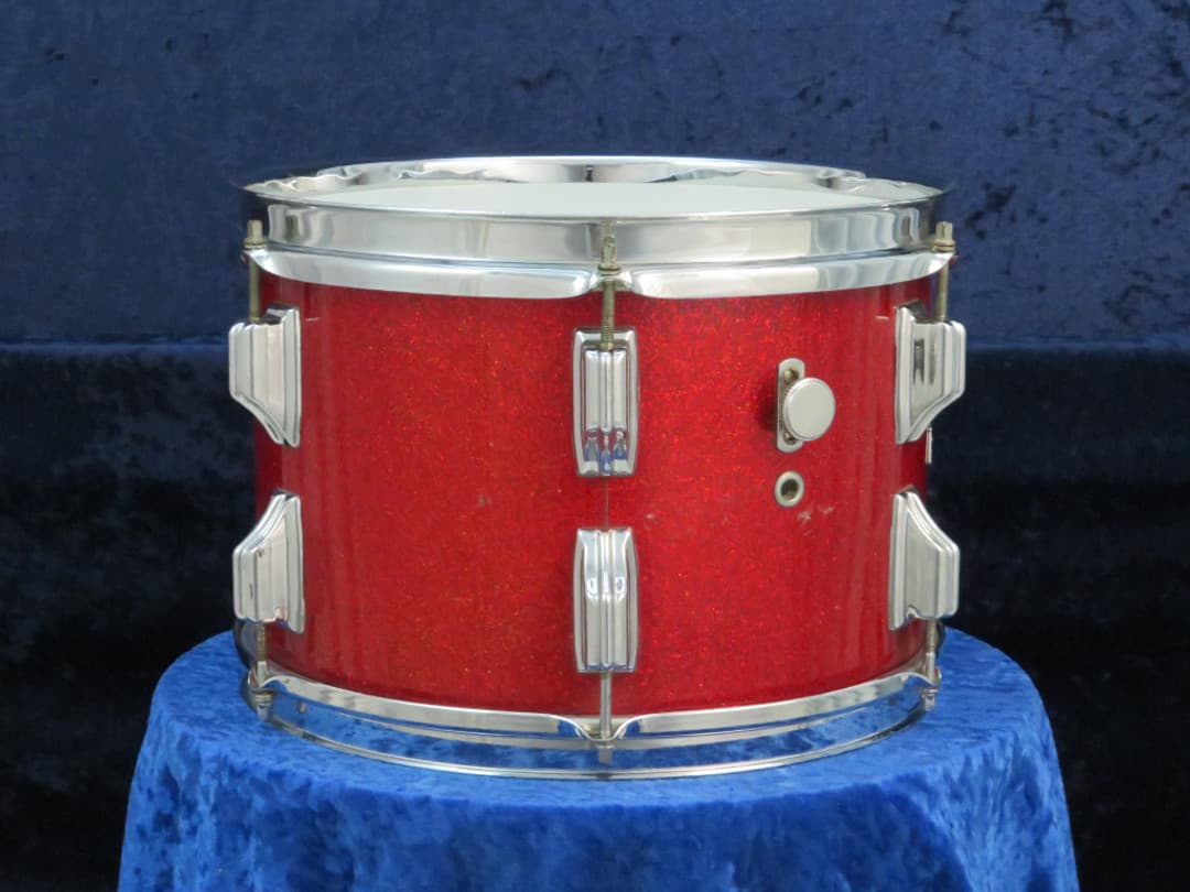 Rogers Holiday Model 8 x 12 Sparkling Red Pearl Wood Tom Tom Serial #6090