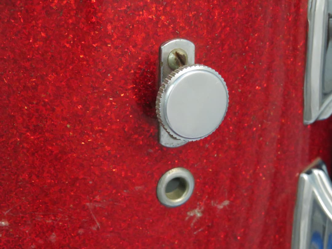 Rogers Holiday Model 8 x 12 Sparkling Red Pearl Wood Tom Tom Serial #6090