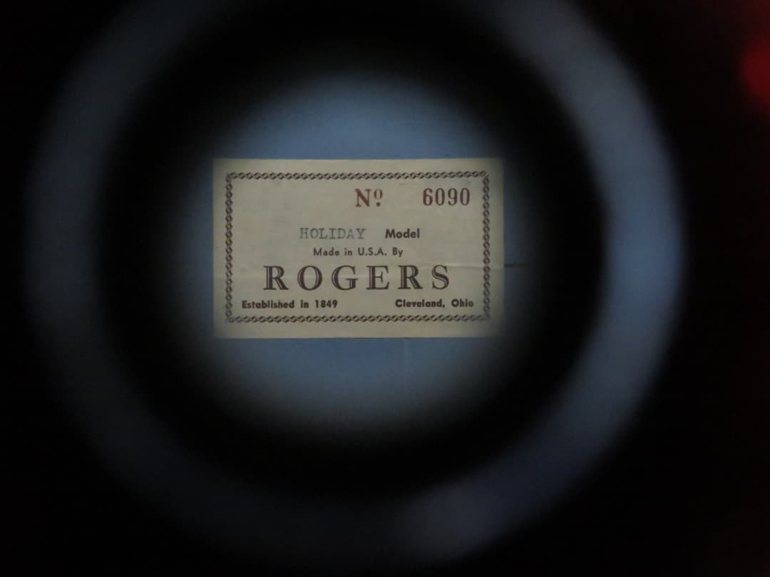 Rogers Holiday Model 8 x 12 Sparkling Red Pearl Wood Tom Tom Serial #6090