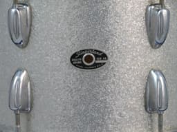Slingerland 8 x 12 Sparkling Silver Pearl Wood Tom Tom Serial #52140 Slingerland 8 x 12 Sparkling Silver Pearl Wood Tom Tom Serial #52140