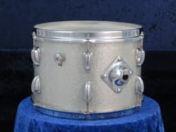 Slingerland 8 x 12 Sparkling Silver Pearl Wood Tom Tom Serial #52140 Slingerland 8 x 12 Sparkling Silver Pearl Wood Tom Tom Serial #52140