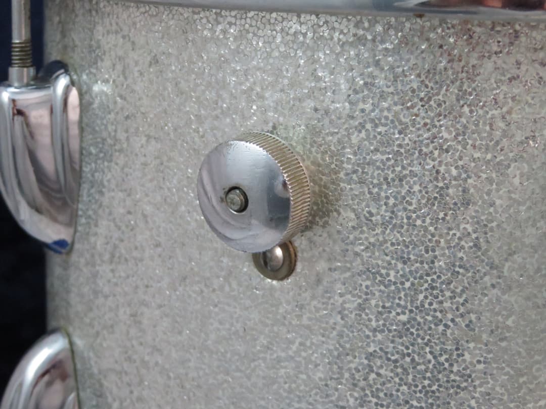 Slingerland 8 x 12 Sparkling Silver Pearl Wood Tom Tom Serial #52140