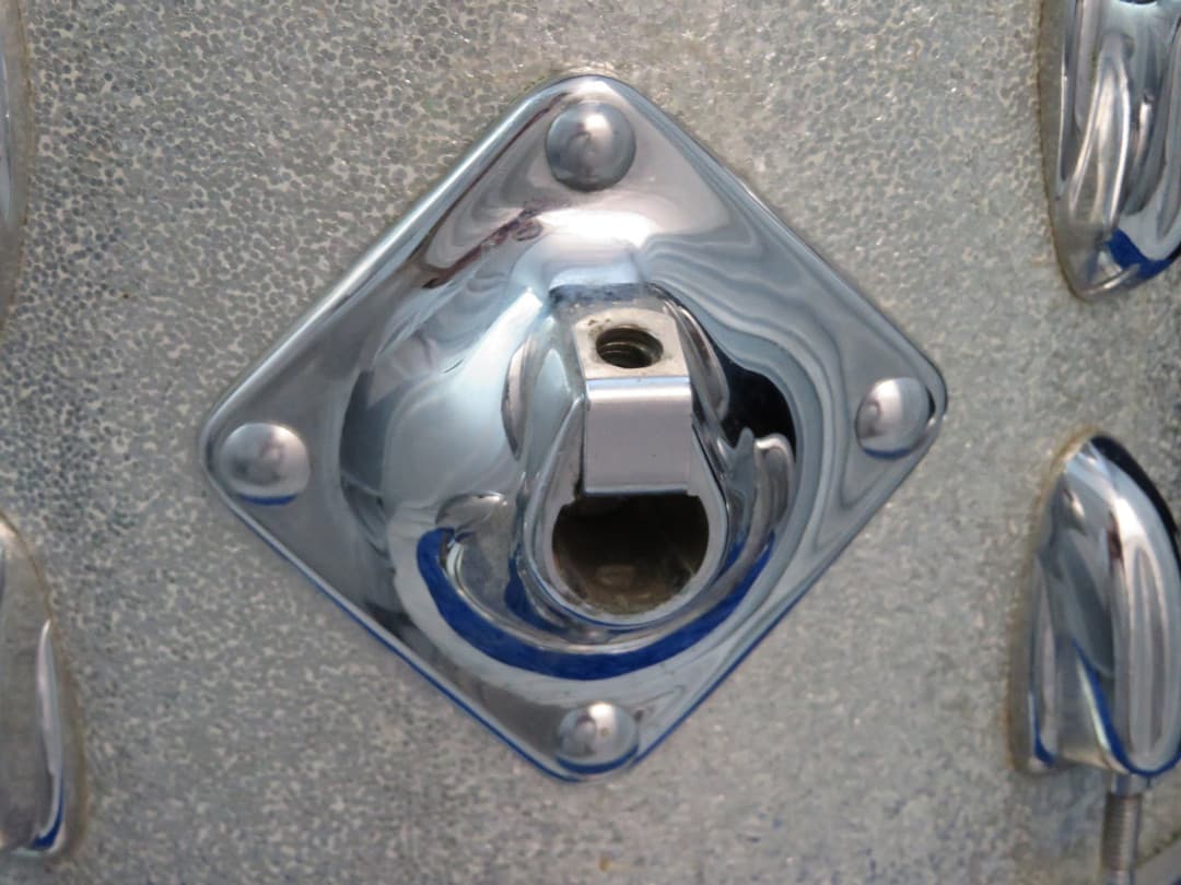 Slingerland 8 x 12 Sparkling Silver Pearl Wood Tom Tom Serial #52140