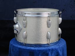 Slingerland 8 x 12 Sparkling Silver Pearl Wood Tom Tom Serial #52140 Slingerland 8 x 12 Sparkling Silver Pearl Wood Tom Tom Serial #52140