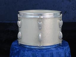 Slingerland 8 x 12 Sparkling Silver Pearl Wood Tom Tom Serial #52140 Slingerland 8 x 12 Sparkling Silver Pearl Wood Tom Tom Serial #52140