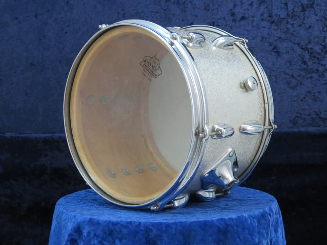 Slingerland 8 x 12 Sparkling Silver Pearl Wood Tom Tom Serial #52140