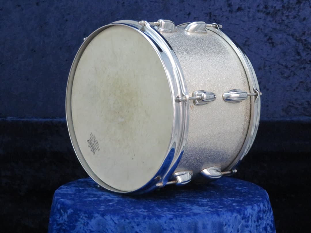 Slingerland 8 x 12 Sparkling Silver Pearl Wood Tom Tom Serial #52140