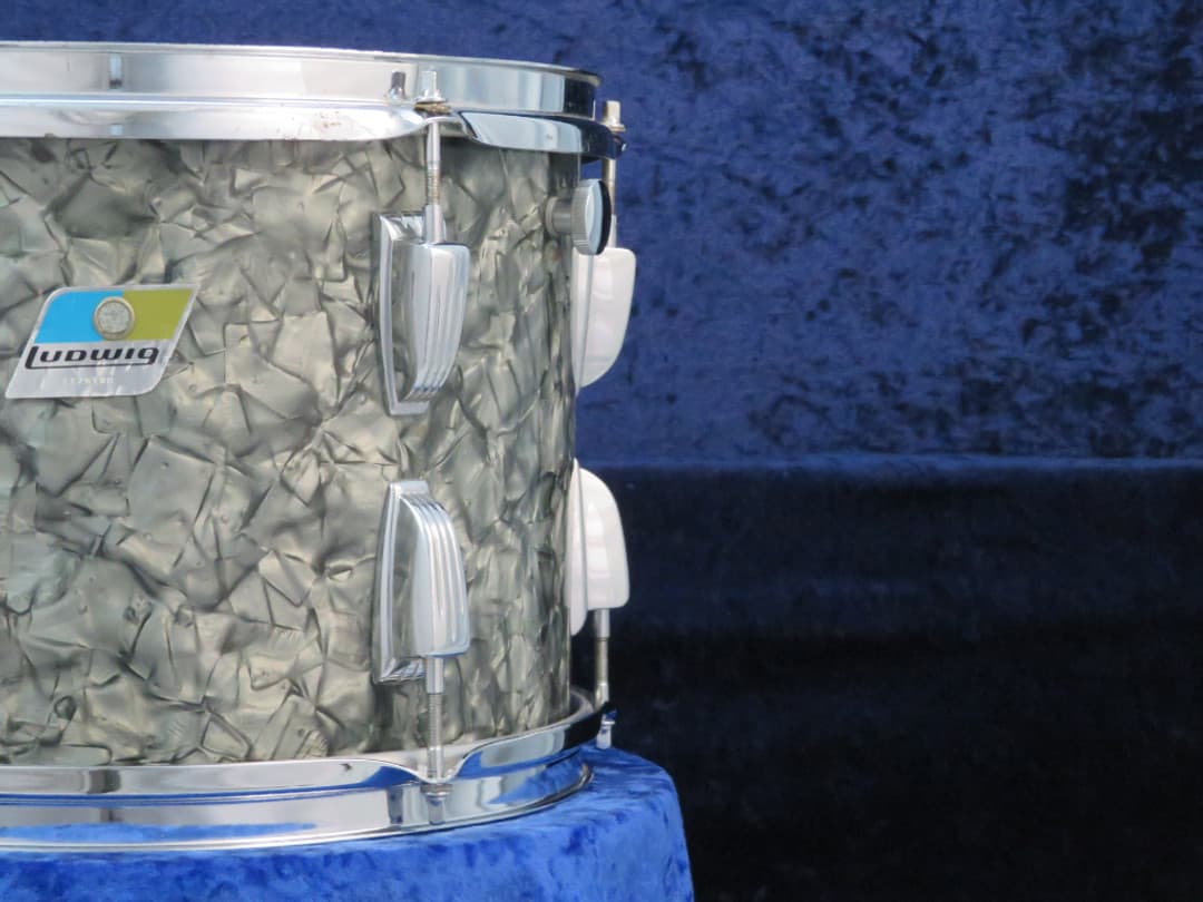 Ludwig 9 x 13 Black Diamond Pearl Wood Tom Tom Serial #1175160