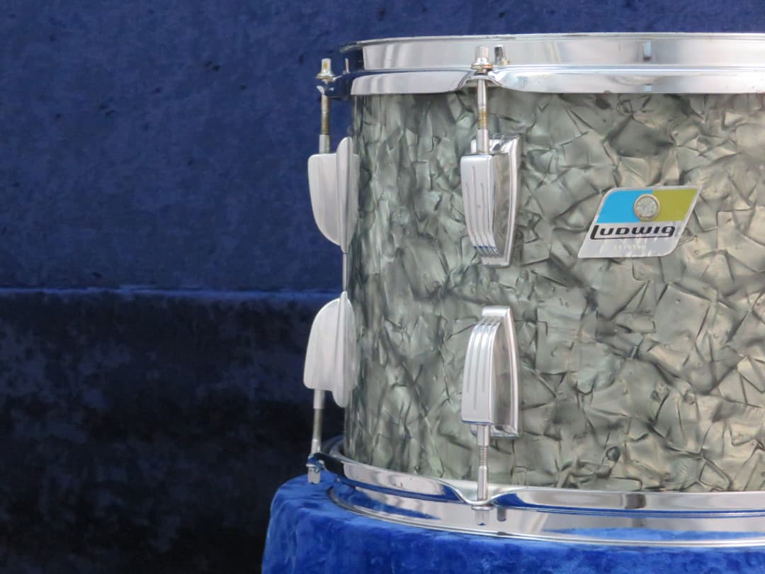 Ludwig 9 x 13 Black Diamond Pearl Wood Tom Tom Serial #1175160