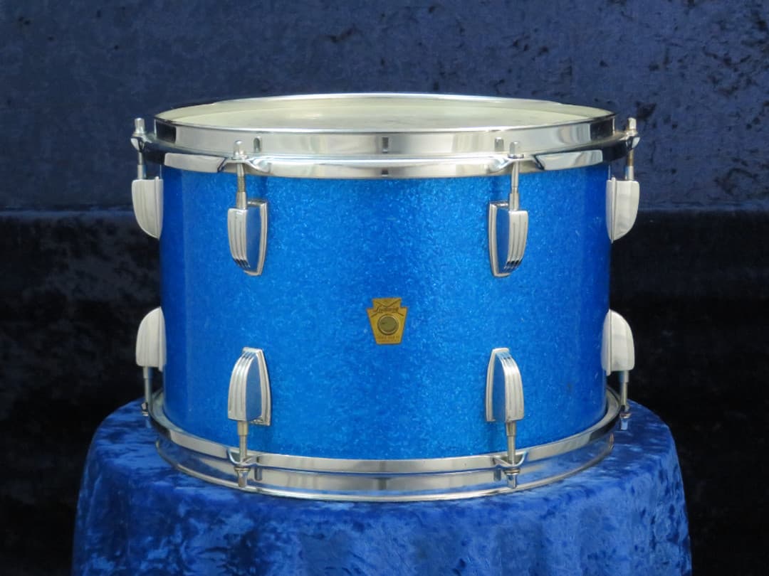 Ludwig 8 x 12 Sparkling Blue Pearl Wood Tom Tom Serial #isi11542 Ludwig 8 x 12 Sparkling Blue Pearl Wood Tom Tom Serial #isi11542