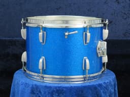 Ludwig 8 x 12 Sparkling Blue Pearl Wood Tom Tom Serial #isi11542 Ludwig 8 x 12 Sparkling Blue Pearl Wood Tom Tom Serial #isi11542