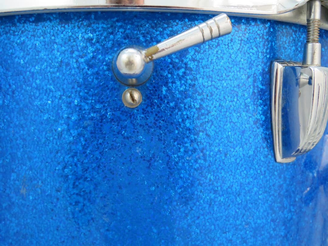 Ludwig 8 x 12 Sparkling Blue Pearl Wood Tom Tom Serial #isi11542