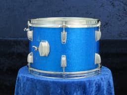 Ludwig 8 x 12 Sparkling Blue Pearl Wood Tom Tom Serial #isi11542 Ludwig 8 x 12 Sparkling Blue Pearl Wood Tom Tom Serial #isi11542