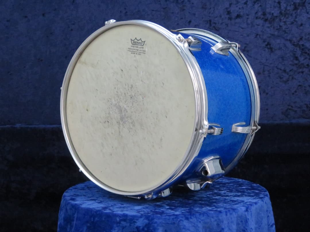 Ludwig 8 x 12 Sparkling Blue Pearl Wood Tom Tom Serial #isi11542