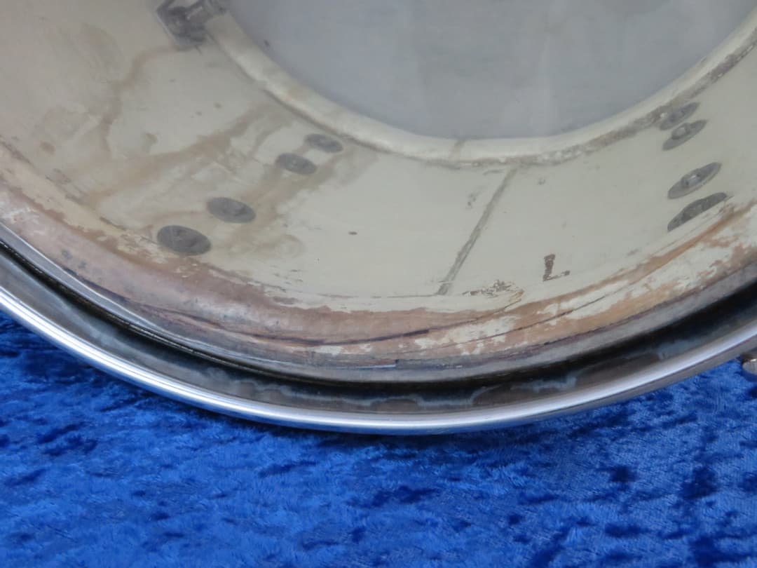 Ludwig 8 x 12 Sparkling Blue Pearl Wood Tom Tom Serial #isi11542