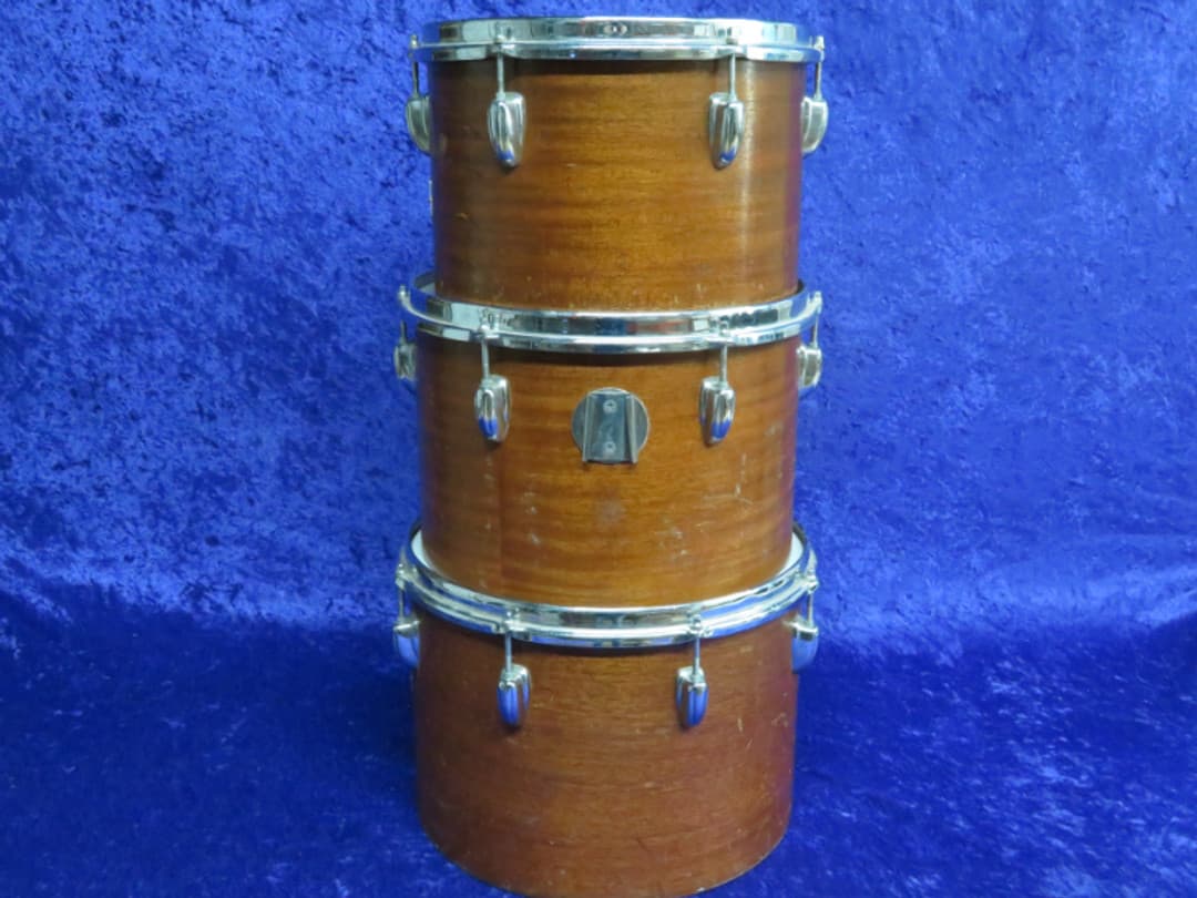 Slingerland Set of 3 12" 13" 14" Wood Tri/Concert Toms Serial #isi9233-9