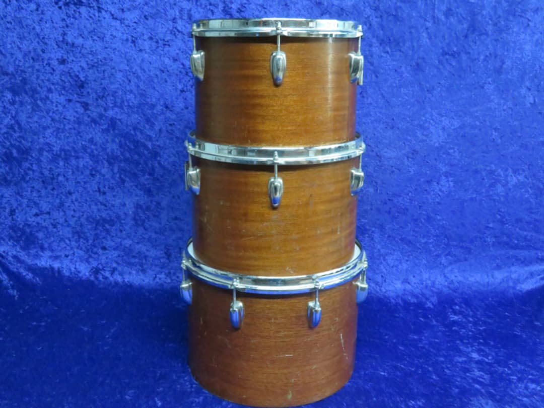 Slingerland Set of 3 12" 13" 14" Wood Tri/Concert Toms Serial #isi9233-9