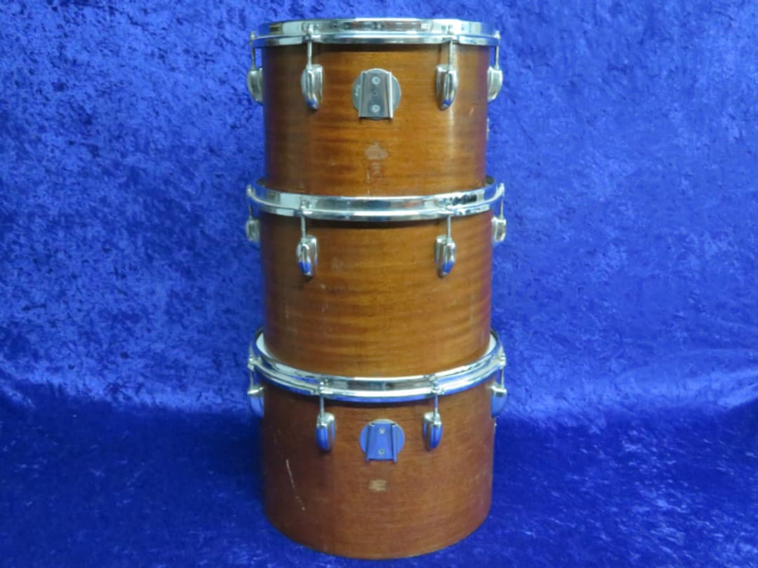 Slingerland Set of 3 12" 13" 14" Wood Tri/Concert Toms Serial #isi9233-9