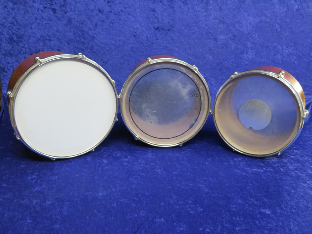 Slingerland Set of 3 12" 13" 14" Wood Tri/Concert Toms Serial #isi9233-9