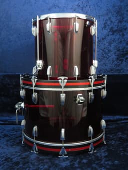 Ludwig 5 Piece Red Vistalite Drum Set Serial #1091823 Ludwig 5 Piece Red Vistalite Drum Set Serial #1091823