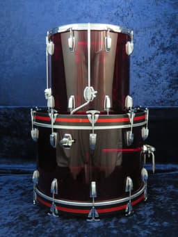 Ludwig 5 Piece Red Vistalite Drum Set Serial #1091823 Ludwig 5 Piece Red Vistalite Drum Set Serial #1091823