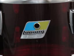 Ludwig 5 Piece Red Vistalite Drum Set Serial #1091823 Ludwig 5 Piece Red Vistalite Drum Set Serial #1091823