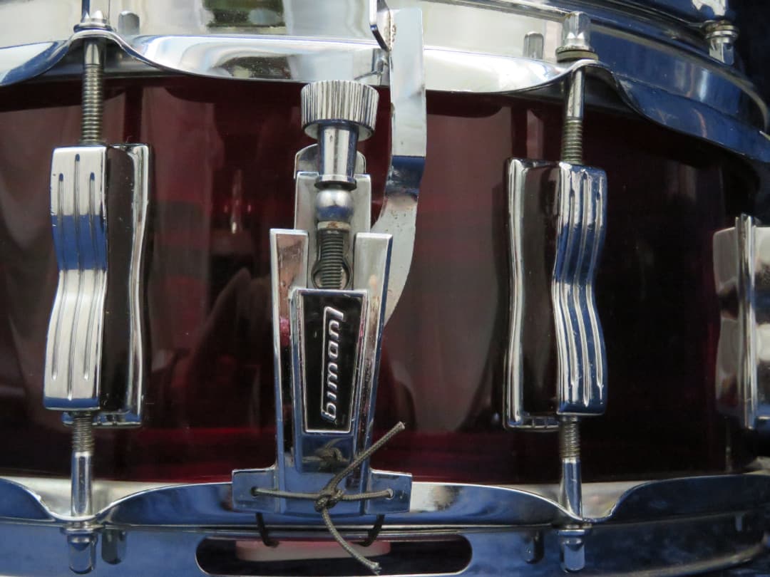 Ludwig 5 Piece Red Vistalite Drum Set Serial #1091823