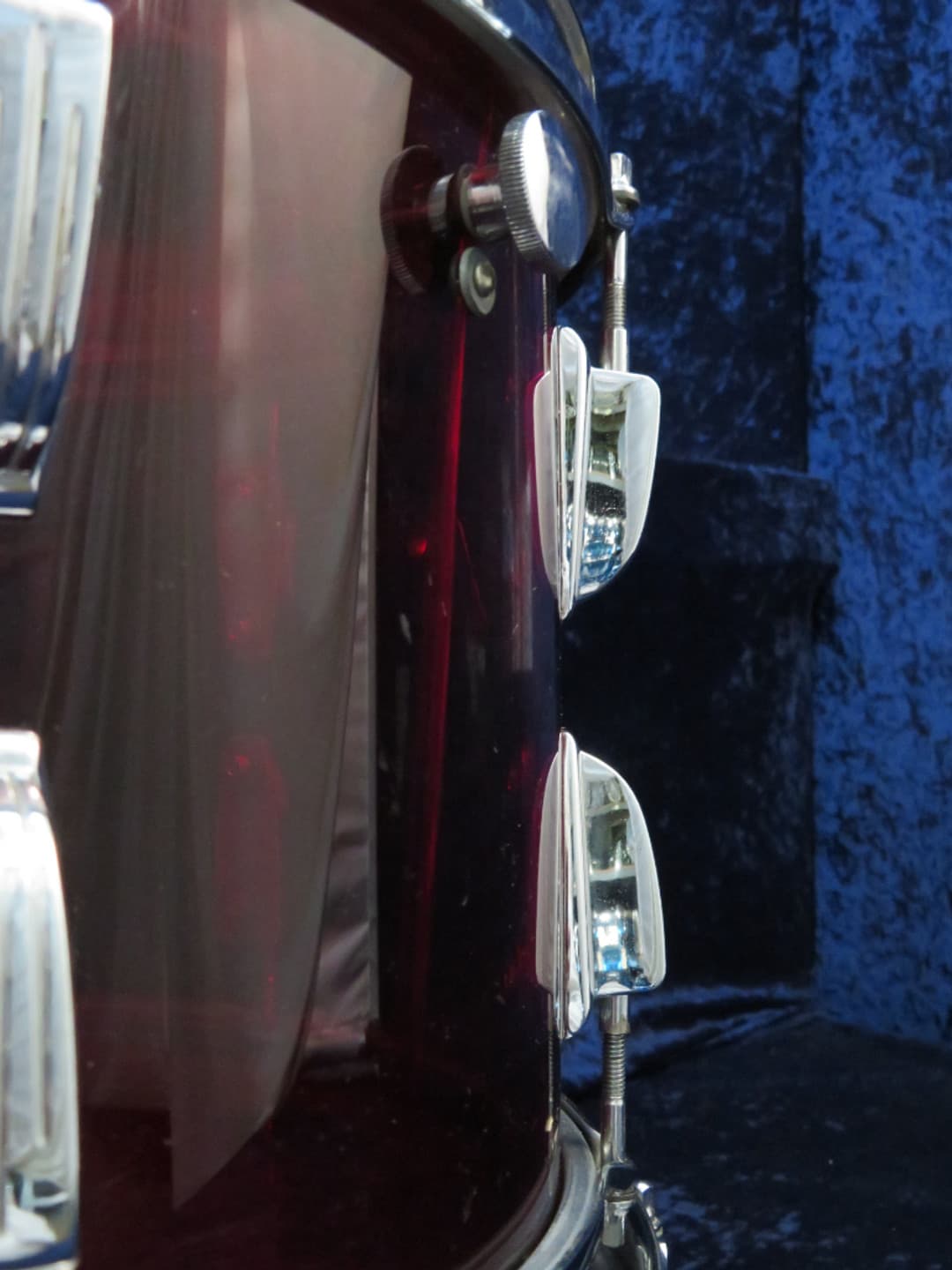 Ludwig 5 Piece Red Vistalite Drum Set Serial #1091823