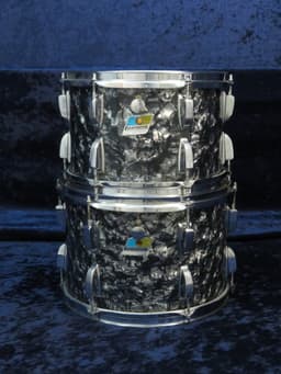 Ludwig 4 Piece Black Diamond Pearl Wood Drum Set Serial #1557581 Ludwig 4 Piece Black Diamond Pearl Wood Drum Set Serial #1557581