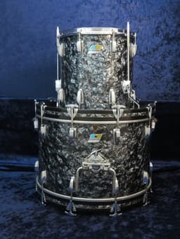 Ludwig 4 Piece Black Diamond Pearl Wood Drum Set Serial #1557581 Ludwig 4 Piece Black Diamond Pearl Wood Drum Set Serial #1557581