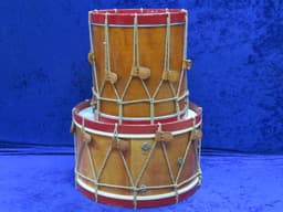 Eames Company Colonial 8 Piece Wood Rope Pull Set of Drums Serial #isi11733 Eames Company Colonial 8 Piece Wood Rope Pull Set of Drums Serial #isi11733
