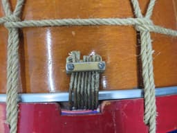 Eames Company Colonial 8 Piece Wood Rope Pull Set of Drums Serial #isi11733 Eames Company Colonial 8 Piece Wood Rope Pull Set of Drums Serial #isi11733