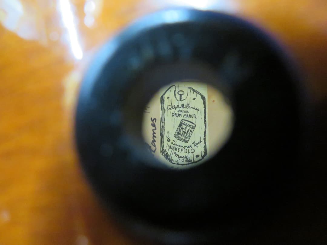 Eames Company Colonial 8 Piece Wood Rope Pull Set of Drums Serial #isi11733