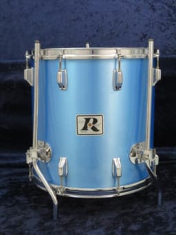 Rogers 4 Piece Pacific Blue Wood Drum Set Serial #D739599 Rogers 4 Piece Pacific Blue Wood Drum Set Serial #D739599
