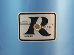 Rogers 4 Piece Pacific Blue Wood Drum Set Serial #D739599 Rogers 4 Piece Pacific Blue Wood Drum Set Serial #D739599