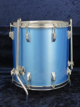 Rogers 4 Piece Pacific Blue Wood Drum Set Serial #D739599 Rogers 4 Piece Pacific Blue Wood Drum Set Serial #D739599