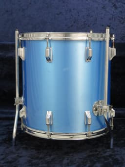 Rogers 4 Piece Pacific Blue Wood Drum Set Serial #D739599 Rogers 4 Piece Pacific Blue Wood Drum Set Serial #D739599