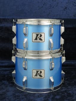 Rogers 4 Piece Pacific Blue Wood Drum Set Serial #D739599 Rogers 4 Piece Pacific Blue Wood Drum Set Serial #D739599